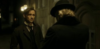 Movie still from “A Fortunate Man” (2018), directed by Bille August – Medium shot, Over the shoulder angle