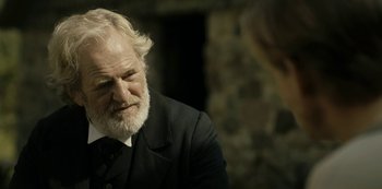 Movie still from “A Fortunate Man” (2018), directed by Bille August – Close Up shot, Over the shoulder angle