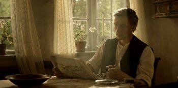 Movie still from “A Fortunate Man” (2018), directed by Bille August – Medium shot, Low angle