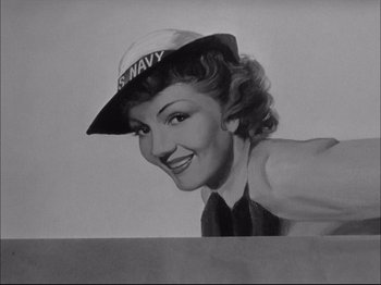 Movie still from “Since You Went Away” (1944), directed by John Cromwell – An old photo of a woman wearing a sailor's hat; Close Up shot, Low angle