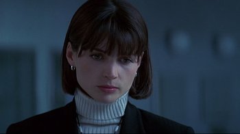 Movie still from “Smilla's Sense of Snow” (1997), directed by Bille August – A person wearing a jacket; Close Up shot, Low angle