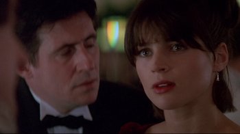 Movie still from “Smilla's Sense of Snow” (1997), directed by Bille August – A man and a woman looking at one another; Close Up shot, Over the shoulder angle