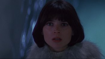 Movie still from “Smilla's Sense of Snow” (1997), directed by Bille August – A person with short hair; Close Up shot, Low angle