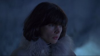 Movie still from “Smilla's Sense of Snow” (1997), directed by Bille August – A person wearing a jacket; Close Up shot, Low angle