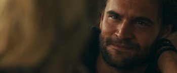 Movie still from “Snatched” (2017), directed by Jonathan Levine – A person with a beard; Close Up shot, Over the shoulder angle
