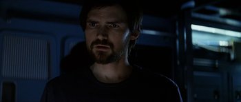 Movie still from “Solaris” (2002), directed by Steven Soderbergh – A person with a beard; Close Up shot, Low angle