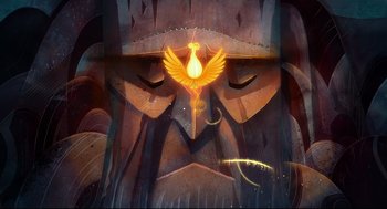 Movie still from “Song of the Sea” (2014), directed by Tomm Moore – An image of an image of an image of an image of an image of an image of an image of an image of an image of an image; Extreme Close Up shot, Low angle