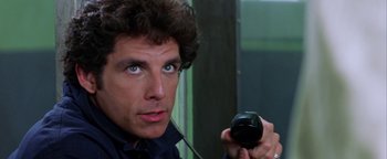 Movie still from “Starsky & Hutch” (2004), directed by Todd Phillips – A man holding a video camera; Close Up shot, Low angle