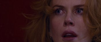 Movie still from “Stoker” (2013), directed by Park Chan-wook – A woman's eyes and hair; Close Up shot, Overhead angle