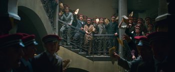 Movie still from “All Quiet on the Western Front” (2022), directed by Edward Berger – Wide shot, Low angle