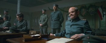 Movie still from “All Quiet on the Western Front” (2022), directed by Edward Berger – Medium shot, Low angle