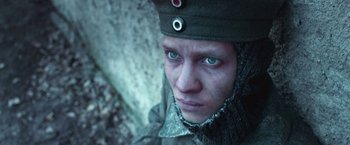 Movie still from “All Quiet on the Western Front” (2022), directed by Edward Berger – Close Up shot, High angle