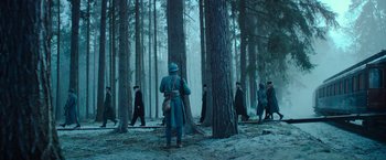 Movie still from “All Quiet on the Western Front” (2022), directed by Edward Berger – Extreme Wide shot, High angle