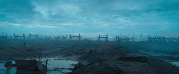 Movie still from “All Quiet on the Western Front” (2022), directed by Edward Berger – Extreme Wide shot, High angle