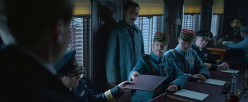 Movie still from “All Quiet on the Western Front” (2022), directed by Edward Berger – Medium shot, Low angle