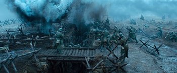 Movie still from “All Quiet on the Western Front” (2022), directed by Edward Berger – Wide shot, High angle