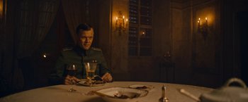 Movie still from “All Quiet on the Western Front” (2022), directed by Edward Berger – Medium shot, Low angle