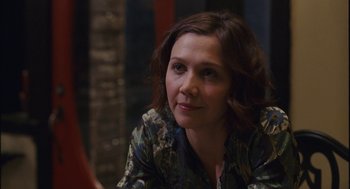 Movie still from “Stranger Than Fiction” (2006), directed by Marc Forster – A person wearing a shirt; Close Up shot, Over the shoulder angle