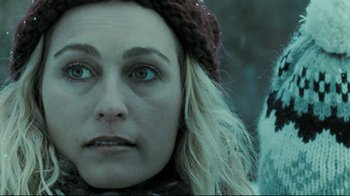 Movie still from “Submarino” (2010), directed by Thomas Vinterberg – A person wearing a hat; Close Up shot, Low angle