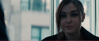 Movie still from “The Girlfriend Experience” (2009), directed by Steven Soderbergh – A person with long hair; Close Up shot, Over the shoulder angle