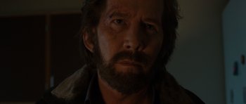 Movie still from “The Hunt” (2012), directed by Thomas Vinterberg – A person with a beard; Close Up shot, Low angle