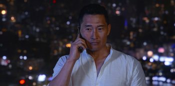 Movie still from “Always Be My Maybe” (2019), directed by Nahnatchka Khan – A person talking on a cell phone; Close Up shot, High angle