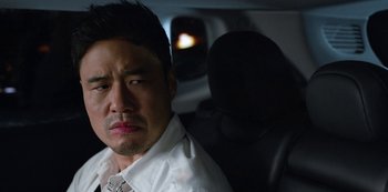 Movie still from “Always Be My Maybe” (2019), directed by Nahnatchka Khan – A person sitting in a car; Close Up shot, Over the shoulder angle
