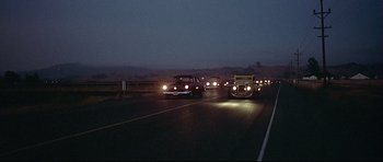 Movie still from “American Graffiti” (1973), directed by George Lucas – Extreme Wide shot, High angle