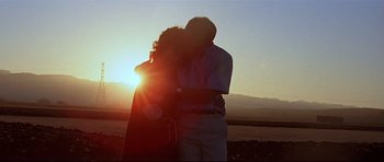 Movie still from “American Graffiti” (1973), directed by George Lucas – Wide shot, Low angle