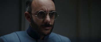 Movie still from “The Mandalorian” (2019), created by Jon Favreau – Close Up shot, Low angle