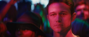 Movie still from “The Night Before” (2015), directed by Jonathan Levine – A person wearing a hat; Close Up shot, Over the shoulder angle