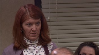 Movie still from “The Office” (2005), created by Ricky Gervais – Close Up shot, High angle