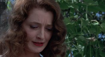 Movie still from “The Other” (1972), directed by Robert Mulligan – A person with curly hair; Close Up shot, Low angle