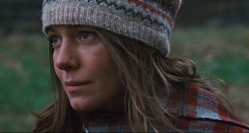 Movie still from “The Panic in Needle Park” (1971), directed by Jerry Schatzberg – A person wearing a hat; Close Up shot, Low angle