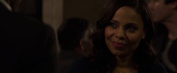 Movie still from “The Perfect Guy” (2015), directed by David M. Rosenthal – A person with long black hair; Close Up shot, Over the shoulder angle