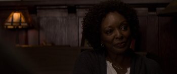 Movie still from “The Perfect Guy” (2015), directed by David M. Rosenthal – A person sitting in a room; Close Up shot, Over the shoulder angle