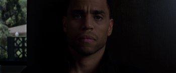 Movie still from “The Perfect Guy” (2015), directed by David M. Rosenthal – A man's face in the dark; Close Up shot, Overhead angle