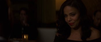 Movie still from “The Perfect Guy” (2015), directed by David M. Rosenthal – A beautiful woman sitting in front of a window; Close Up shot, Over the shoulder angle