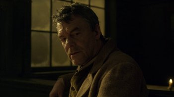 Movie still from “Anne with an E” (2017), created by Moira Walley-Beckett – A person wearing a coat; Close Up shot, Low angle