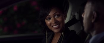 Movie still from “Think Like a Man” (2012), directed by Tim Story – A person wearing a jacket; Close Up shot, Over the shoulder angle