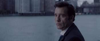 Movie still from “Anon” (2018), directed by Andrew Niccol – Close Up shot, Over the shoulder angle