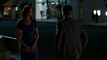 Movie still from “Valentine's Day” (2010), directed by Garry Marshall – A man and a woman standing in the dark; Medium shot, Over the shoulder angle