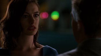 Movie still from “Valentine's Day” (2010), directed by Garry Marshall – A person sitting in front of another person; Close Up shot, Over the shoulder angle