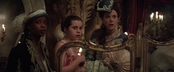 Movie still from “Valmont” (1989), directed by Milos Forman – Two young women are looking in the mirror; Close Up shot, Over the shoulder angle