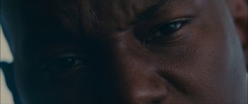 Movie still from “Waist Deep” (2006), directed by Vondie Curtis-Hall – View of a person's eyes; Extreme Close Up shot, Overhead angle