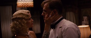 Movie still from “Water for Elephants” (2011), directed by Francis Lawrence – A man and a woman are looking into each others eyes; Close Up shot, Low angle