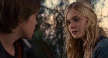 Movie still from “We Bought a Zoo” (2011), directed by Cameron Crowe – A young girl and a young boy looking at each other; Close Up shot, Over the shoulder angle