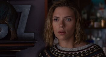 Movie still from “We Bought a Zoo” (2011), directed by Cameron Crowe – A person wearing a sweater; Close Up shot, Over the shoulder angle