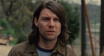 Movie still from “We Bought a Zoo” (2011), directed by Cameron Crowe – A person with long brown hair; Close Up shot, Over the shoulder angle
