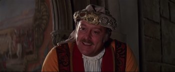 Movie still from “Westworld” (1973), directed by Michael Crichton – A person wearing a hat; Close Up shot, Over the shoulder angle